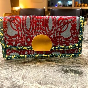 Dries Van Noten clutch with rose gold